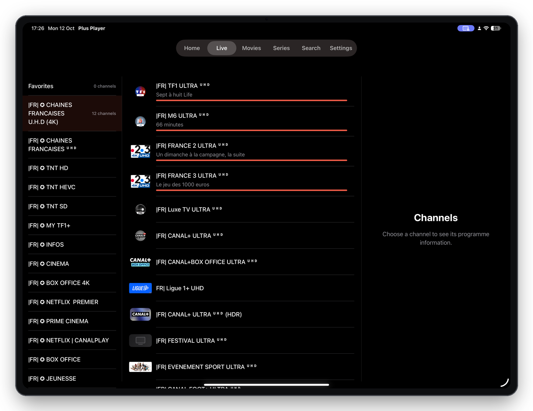 Plus Player iPad 3
