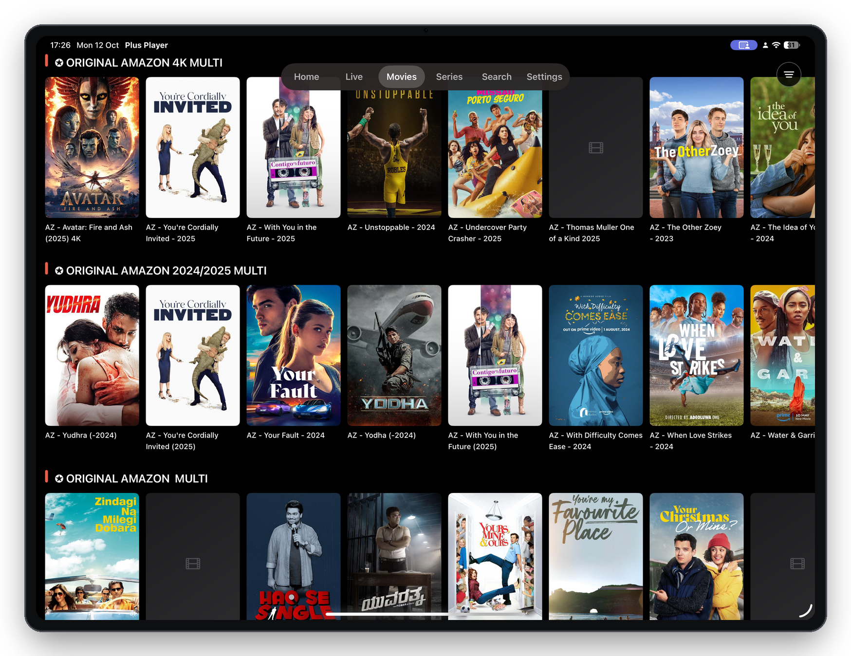 Plus Player iPad 4